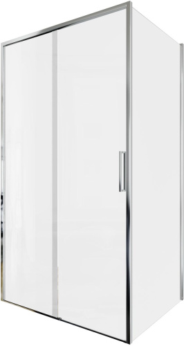 картинка AE65-110x80-CT Pleasure Evo ограждение (набор дверь + бок. стекло), хром, 1100х800 мм (324117) от магазина Сантехстрой