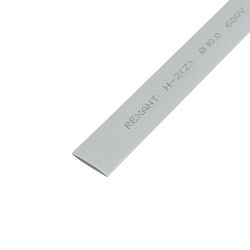 картинка Трубка термоусаживаемая ТУТ нг 10,0/5,0мм,  серая,  упаковка 50 шт.  по 1м REXANT от магазина Сантехстрой