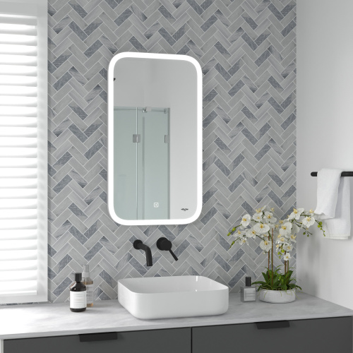 картинка Зеркало Reflection Minimal с LED подсветкой, сенсором 400х700 от магазина Сантехстрой