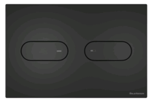 картинка Клавиша смыва, Artceram, Inox 710, для унитаза, шгв 245*5,5*165, цвет-черный матовый от магазина Сантехстрой