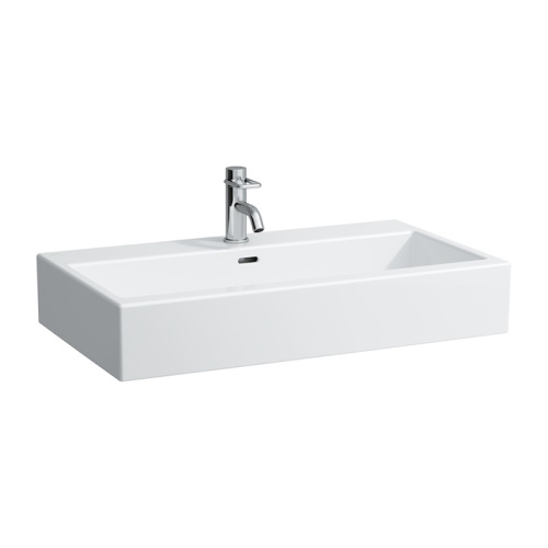картинка Laufen Living City Раковина 800х460х140мм с 1 отв. под смеситель, цвет: белый от магазина Сантехстрой