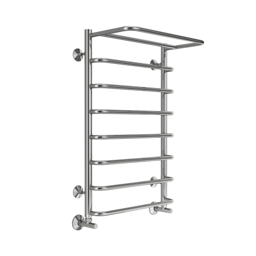 картинка Полотенцесушитель Terminus "Полка П8", нержавеющая сталь, водяной тип нагрева 500x800 от магазина Сантехстрой