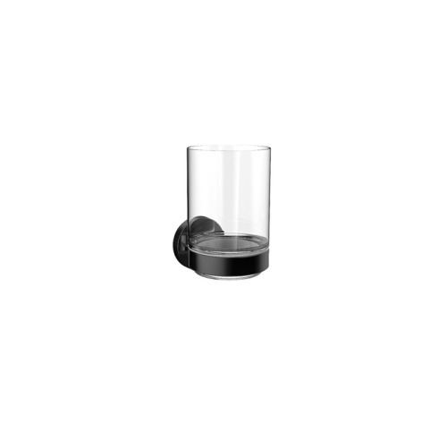 картинка Emco Round Стакан подвесной хрустальное стекло прозр., цвет черный от магазина Сантехстрой
