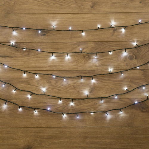 картинка Гирлянда Твинкл Лайт 10 м,  темно-зеленый ПВХ,  80 LED,  цвет белый от магазина Сантехстрой