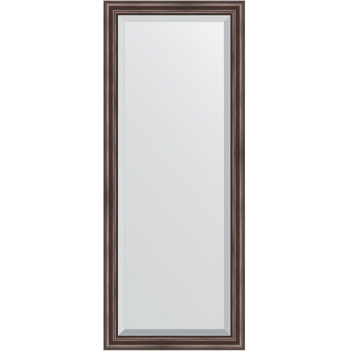 картинка Зеркало Evoform Exclusive 151х61 BY 1184 с фацетом в багетной раме - Палисандр 62 мм от магазина Сантехстрой