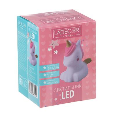 картинка LADECOR Светильник LED 3хLR44, пластик, 8,5х9,5х12 см от магазина Сантехстрой