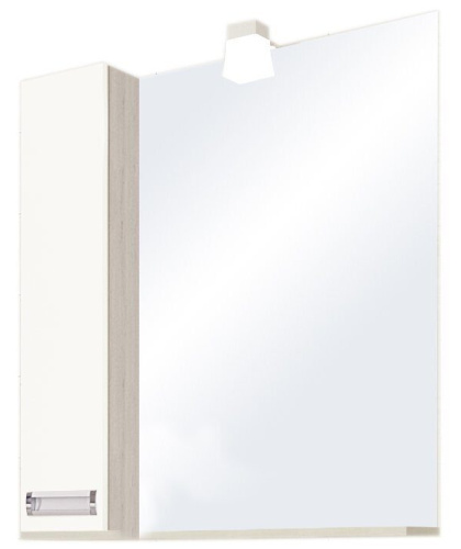картинка Зеркальный шкаф Aquaton Бекка PRO 50 белый, дуб сомерсет 1A214502BAC20 от магазина Сантехстрой