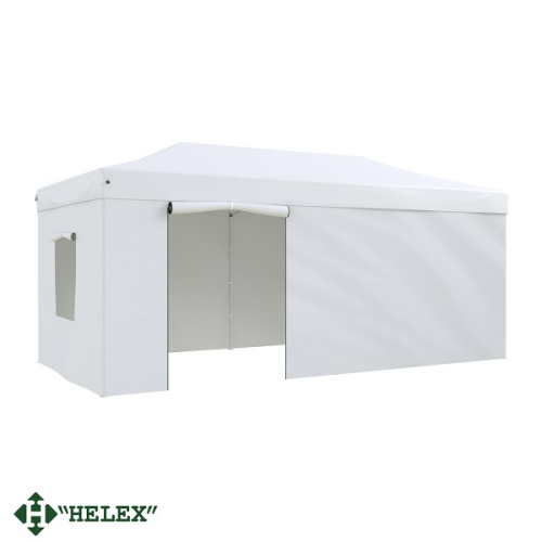 картинка Тент-шатер быстросборный Helex 4360 3x6х3м полиэстер белый от магазина Сантехстрой