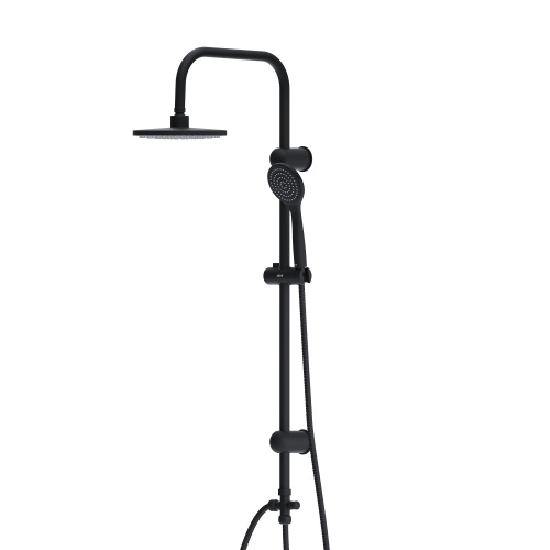 картинка D0708000BL Comfort душевая система с тропическим душем, ручной душ 1F,  цвет черный от магазина Сантехстрой