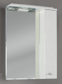 картинка Зеркало со шкафом Акватон Лиана 65 1A166202LL01R Белое R от магазина Сантехстрой