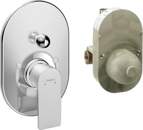 изображение смеситель для ванны hansgrohe 72458000 хром