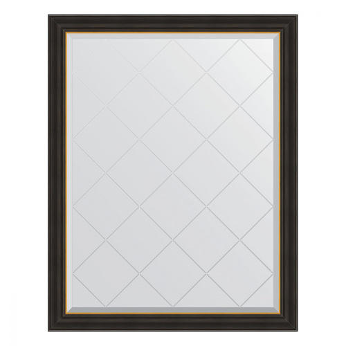 картинка Зеркало Evoform Exclusive-G BY 4537 94x119 черное дерево с золотом от магазина Сантехстрой