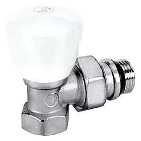 картинка Клапан, R5TG, угловой, 1/2", 1/2", ВН, хромированный, отвод с герметичной прокладкой от магазина Сантехстрой