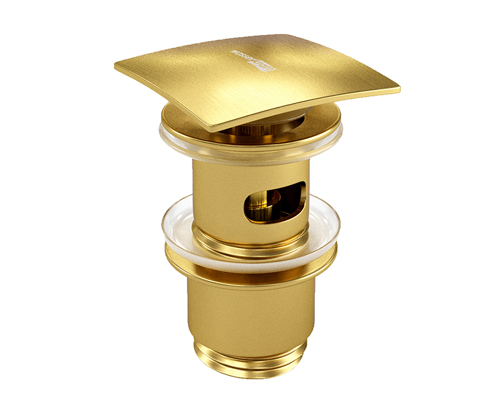 картинка Донный клапан WasserKRAFT Aisch A165 Золото матовое от магазина Сантехстрой