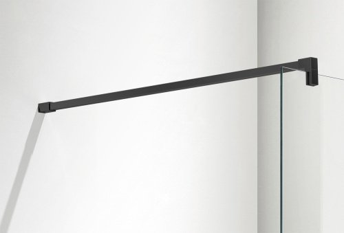 картинка Душевая перегородка Azario CHICAGO Walk-in 800x1950 прозрачное стекло 8 мм, покрытие EASY CLEAN, цвет профиля черный (AZ-NAR6310 800 Black) от магазина Сантехстрой