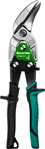 картинка KRAFTOOL Alligator Левые усиленные ножницы по металлу с выносом, 250 мм от магазина Сантехстрой