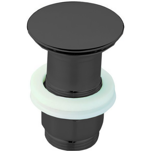 картинка CISAL Донный клапан 1&amp;quot;1/4 для раковин, без перелива, всегда открыт, цвет черный матовый (НЕ производится!) от магазина Сантехстрой