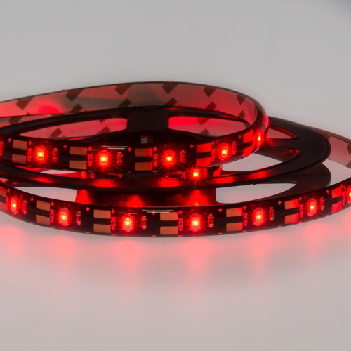 картинка LED лента 1м с USB коннектором 5 В,  8 мм,  IP65, SMD 2835, 60 LED/m,  цвет свечения красный LAMPER от магазина Сантехстрой