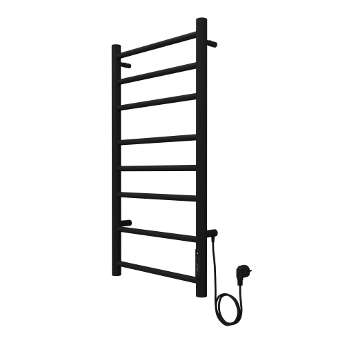 картинка Полотенцесушитель электрический AZARIO PARMA 400/800 8 секций, диммер справа, черный (AZ10848B) от магазина Сантехстрой