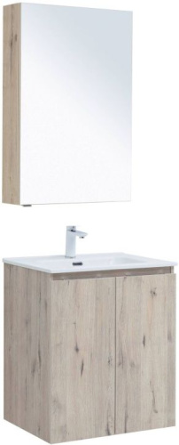 картинка Мебель для ванной Aquanet Алвита New 60 2 дверцы, дуб веллингтон белый от магазина Сантехстрой