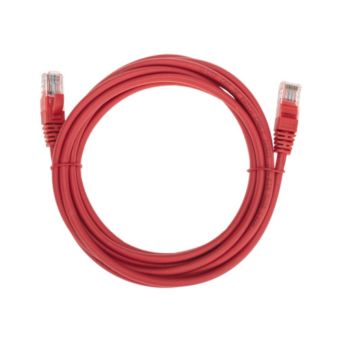 картинка Патч-корд U/UTP,  CAT 5e,  RJ45-RJ45, 26AWG, LSZH,  красный,  3м REXANT от магазина Сантехстрой