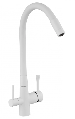 картинка смеситель для кухни savol s-l1806w-02 белый