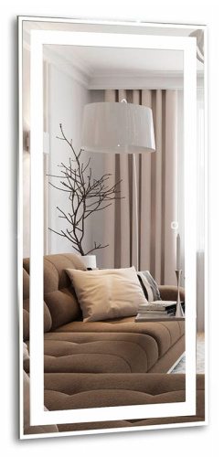 картинка Зеркало AZARIO Лира 600х1200 c подсветкой и диммером, сенсорный выключатель (ФР-00002160) от магазина Сантехстрой