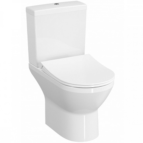 картинка Унитаз компакт Vitra Integra Round Open-Back 9833B003-7206 с бачком и сиденьем Микролифт от магазина Сантехстрой