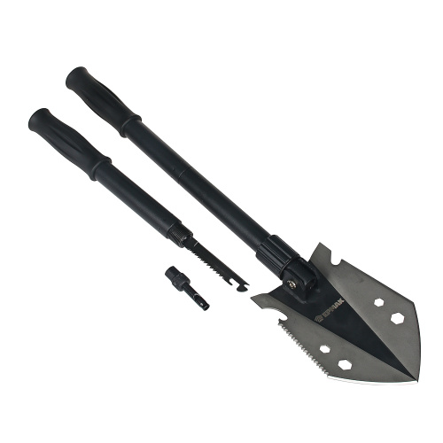 картинка ЕРМАК Лопата складная для выживания, в чехле, (нож/пила + свисток), нерж. сталь, ПВХ от магазина Сантехстрой