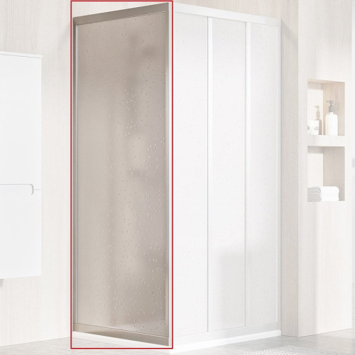картинка Душевая стенка Ravak Supernova APSS-80 94040UR211 профиль Сатин витраж пластик Pearl от магазина Сантехстрой