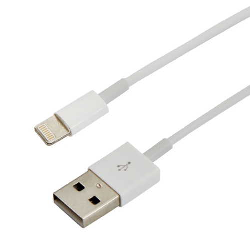 картинка USB-Lightning кабель для iPhone/PVC/white/1m/REXANT от магазина Сантехстрой