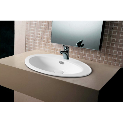 картинка Раковина Azario 56,5х47,5х18 встраиваемая, белая (AZ-404) от магазина Сантехстрой