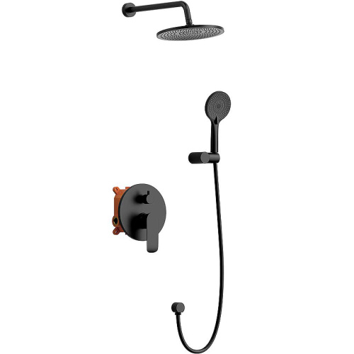 картинка Душевая система Vincea Esse VSFW-1E1MB Черная матовая от магазина Сантехстрой