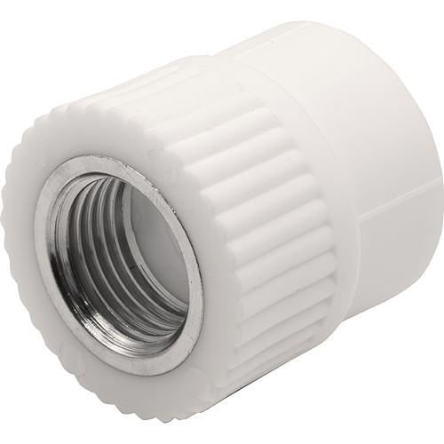картинка Муфта THERMOLIGHT комбинированная PP-R ВР 25х1/2quot; белый (20/240) от магазина Сантехстрой