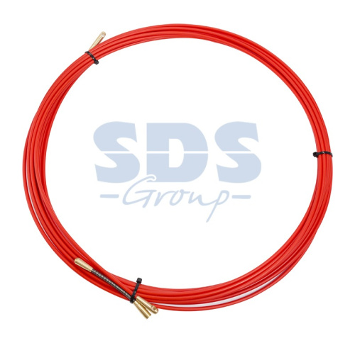 картинка Протяжка кабельная (мини УЗК в бухте),  стеклопруток,  d=3,5 мм,  7 м красная от магазина Сантехстрой