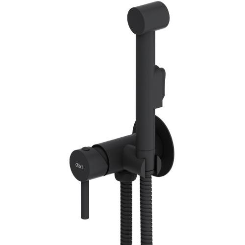 картинка D3075000BL Logic  смеситель с гигиеническим душем, встроенный, цвет черный от магазина Сантехстрой