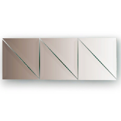 картинка Зеркальная плитка Evoform Refractive 15х15 с фацетом 15 мм от магазина Сантехстрой