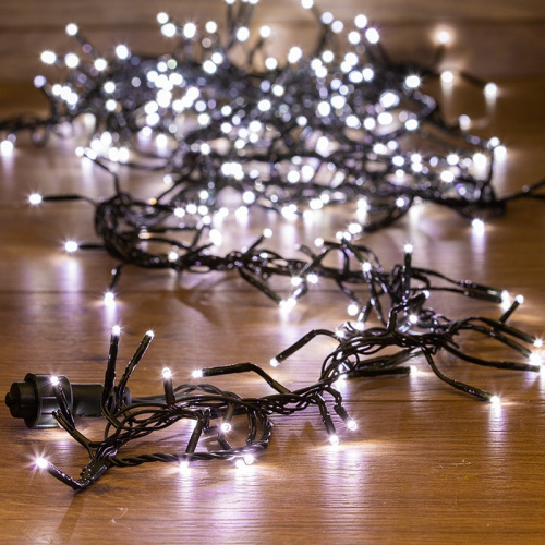 картинка Гирлянда Кластер LED 3 м,  темно-зеленый ПВХ IP20, 288 диодов,  цвет белый от магазина Сантехстрой