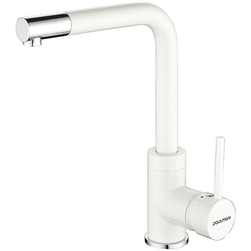 картинка смеситель для кухни paulmark honner ho212018-431tw белый