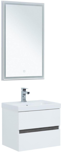 картинка Мебель для ванной Aquanet Беркли 50 белый/дуб рошелье от магазина Сантехстрой