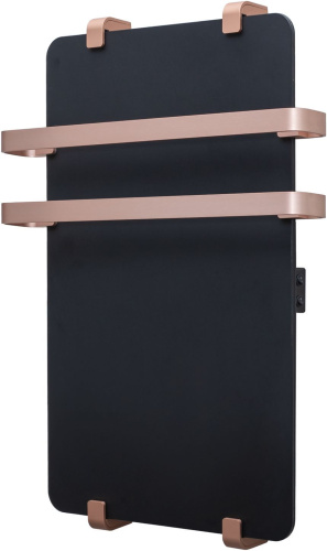 картинка Полотенцесушитель электрический Allen Brau Infinity 100x44 с рейлингом 2.0 и креплением, медь браш от магазина Сантехстрой