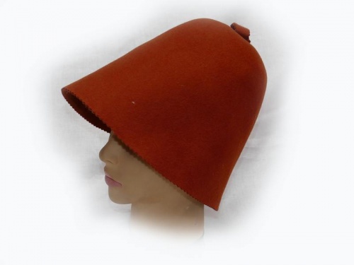 картинка Колпак банный "Сауна" фетр цвет краповый арт.с-272-фф2 от магазина Сантехстрой