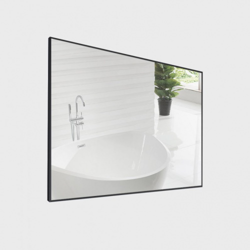 картинка Зеркало BelBagno spc-al-1000-800 nero Хром от магазина Сантехстрой