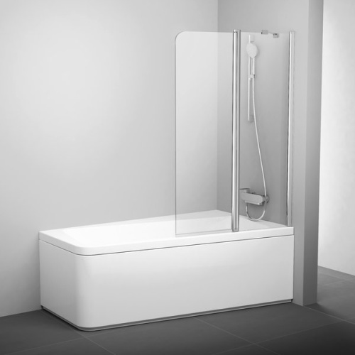 картинка Шторка для ванны Ravak 10CVS2-100 R белый+транспарент от магазина Сантехстрой