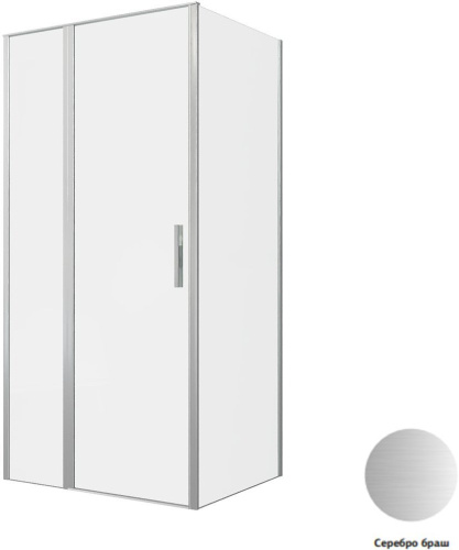 картинка Душевой уголок Allen Brau Priority 100x90 3.31029.BA + 3.31044.BA серебро браш от магазина Сантехстрой