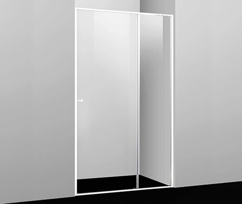картинка Душевая дверь WasserKRAFT Rhin 100 44S12 профиль Белый стекло прозрачное от магазина Сантехстрой