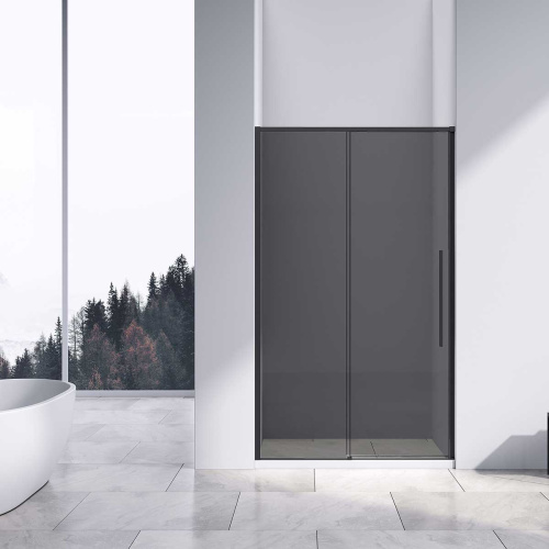 картинка Душевая дверь Slim-N VDS-4SN130CGB, 1300, черный, стекло тонированное от магазина Сантехстрой