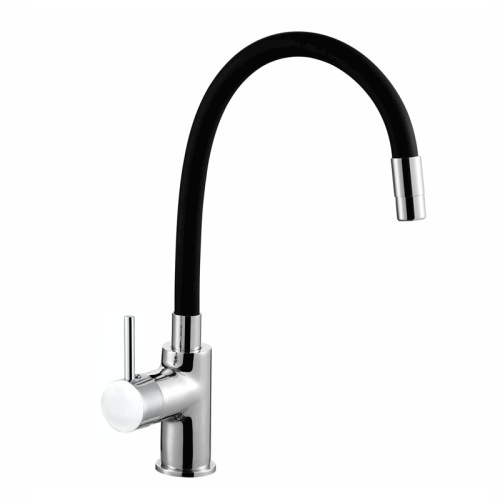 картинка смеситель azario tasco для кухни с гибким изливом, хром (az-15494321)