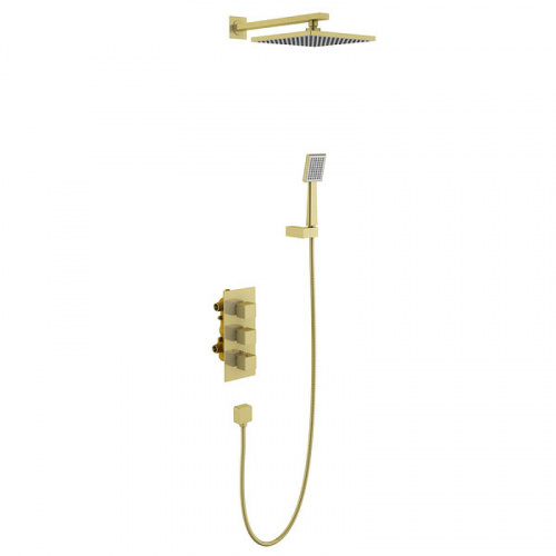 картинка Душевая система Timo Tetra-thermo SX-0179/17SM с термостатом Золото матовое от магазина Сантехстрой