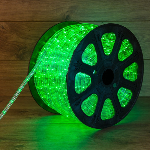 картинка Дюралайт LED,  свечение с динамикой (3W) - зеленый,  36 LED/м,  бухта 100м от магазина Сантехстрой